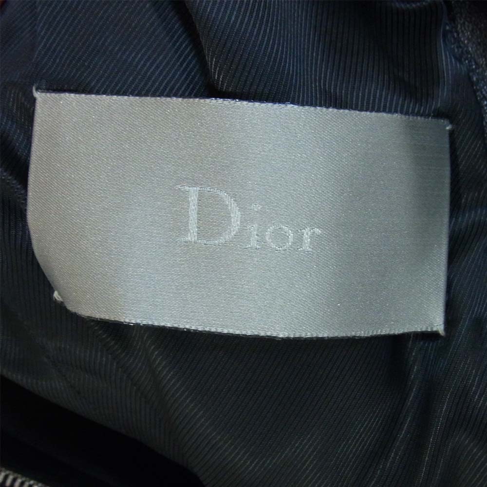 DIOR HOMME ディオールオム 0E3541500089 ラムレザー ライダースジャケット ブラック系 46【中古】