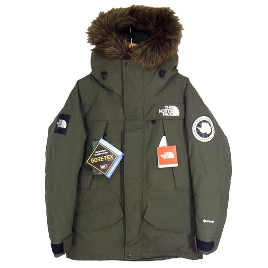 THE NORTH FACE ノースフェイス ND91807 Antarctica PARKA アンタークティカ ニュートープ ダウンジャケット カーキ系 M【新古品】【未使用】【中古】
