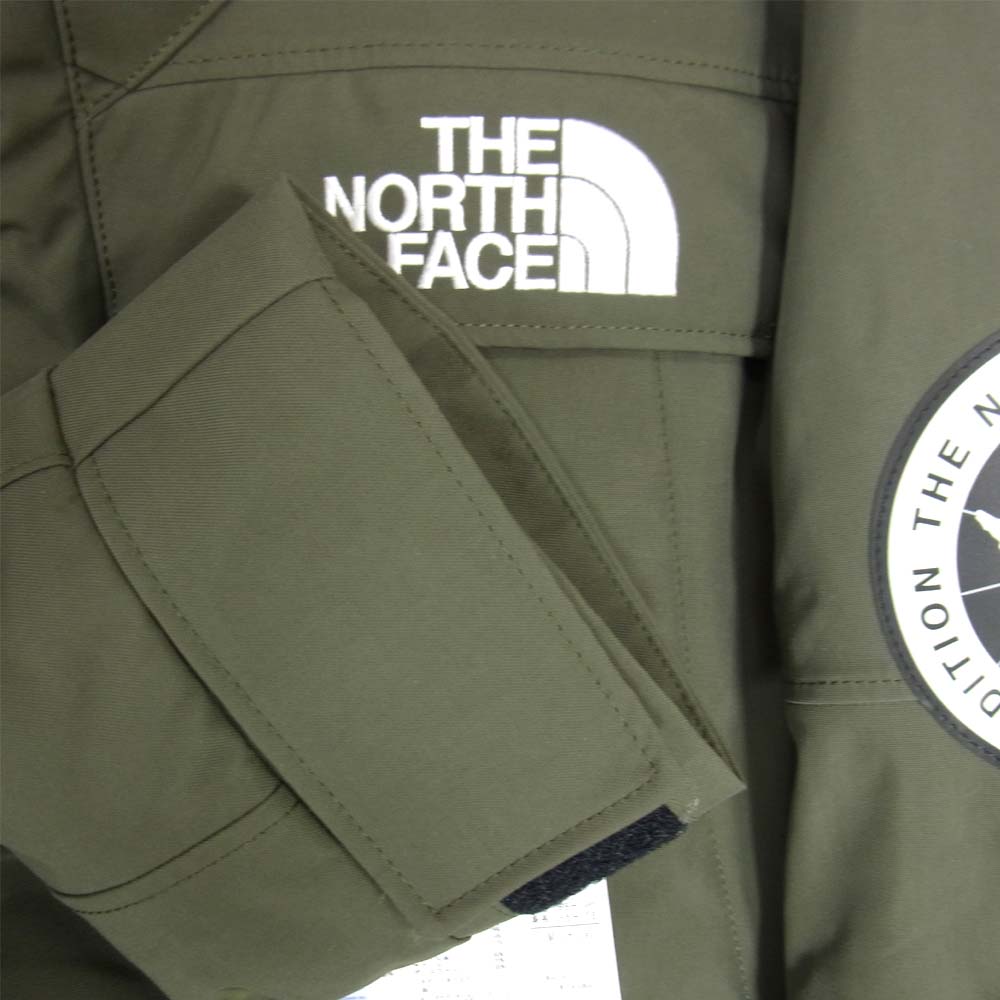 THE NORTH FACE ノースフェイス ND91807 Antarctica PARKA アンタークティカ ニュートープ ダウンジャケット カーキ系 M【新古品】【未使用】【中古】