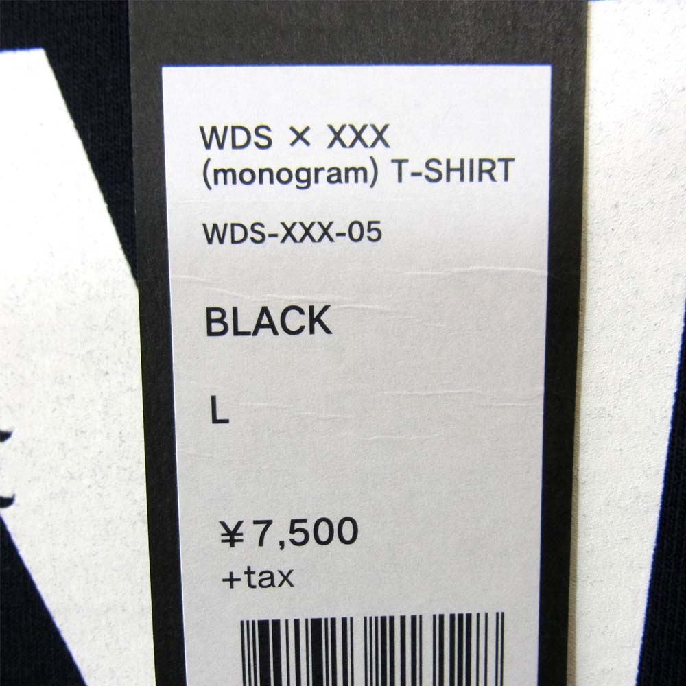 ゴッドセレクション WIND AND SEA ウィンダンシー MONOGRAM TEE モノグラム Tシャツ ブラック系 L【新古品】【未使用】【中古】