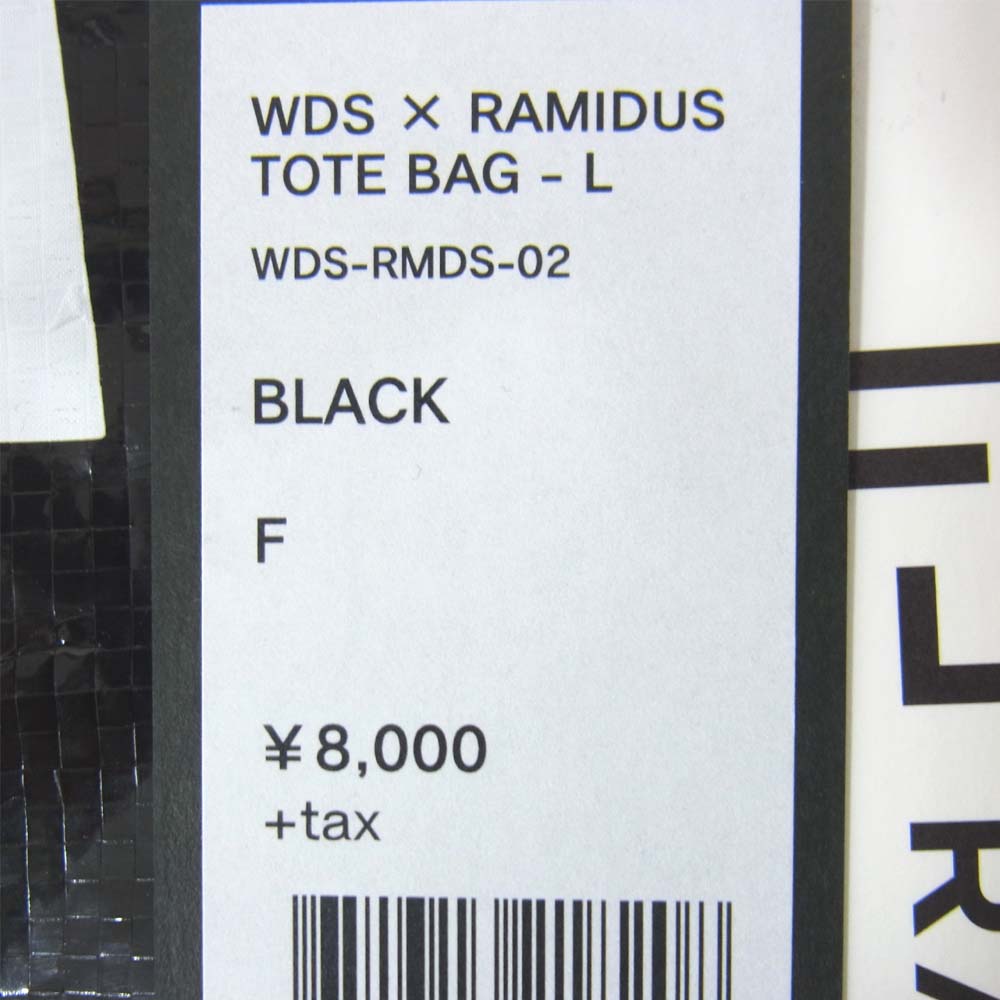 新品未使用　WDS × RAMIDUS TOTE BAG - L / BLACK