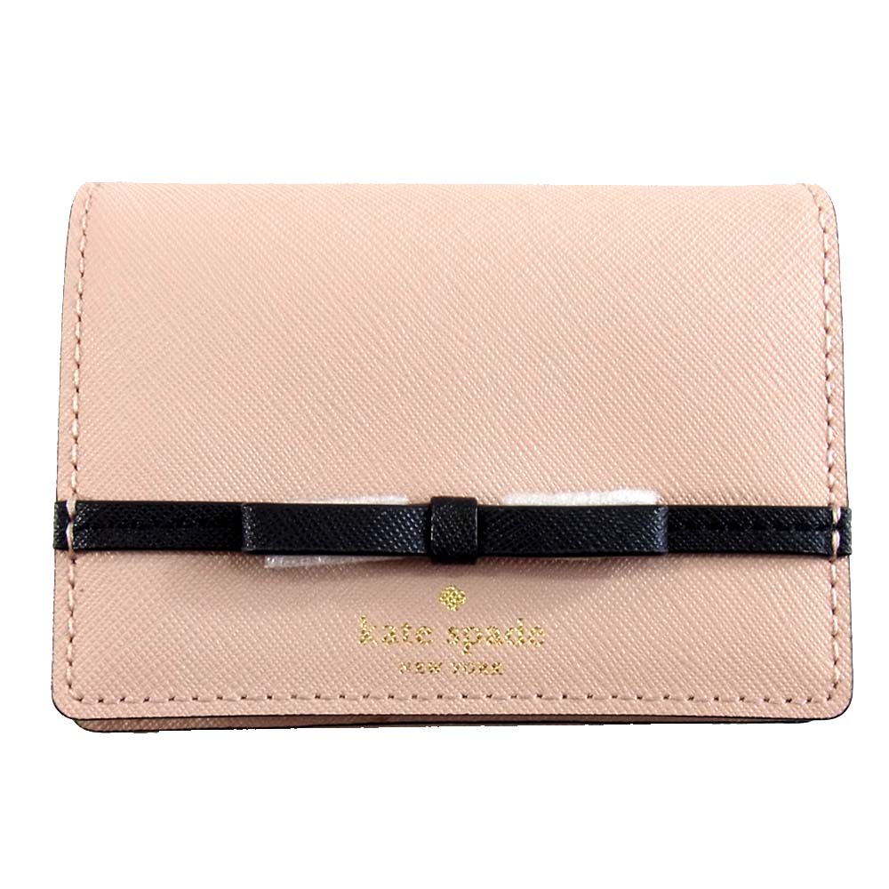 Kate Spade ケイトスペード PWRU5722 CONNORS LANE BECA リボン モチーフ キーリング付 マルチ ケース カードケース ピンク系【新古品】【未使用】【中古】