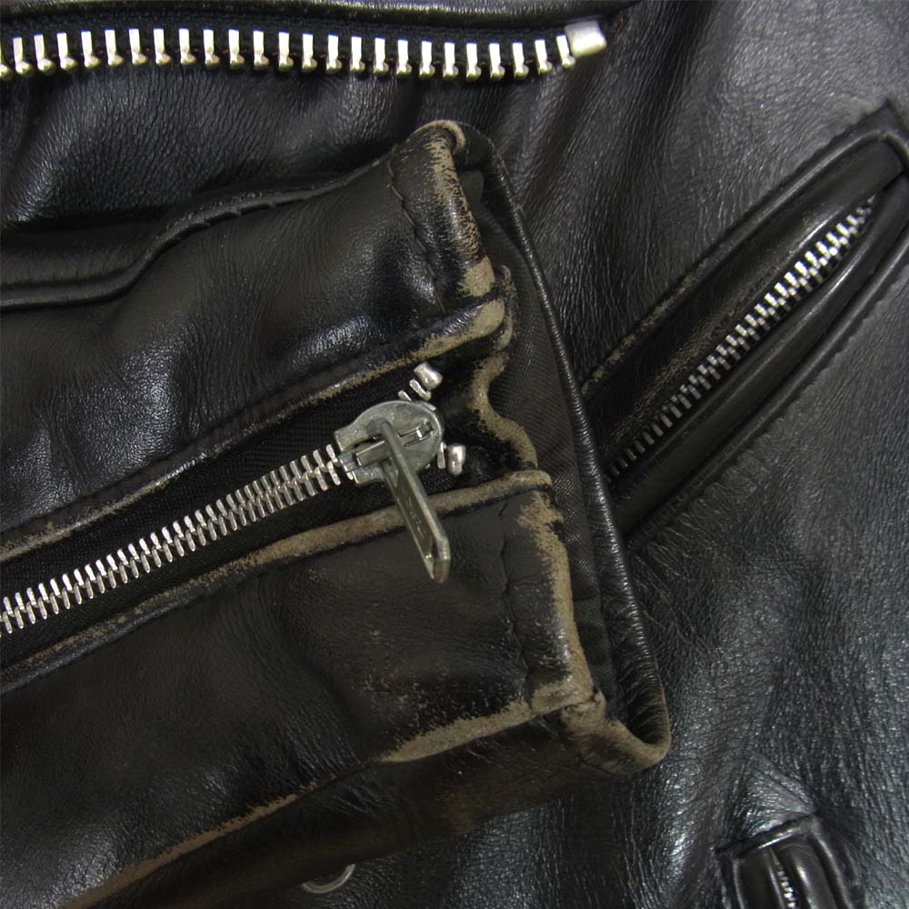 schott ショット ダブル ライダース ブラック系 38【中古】