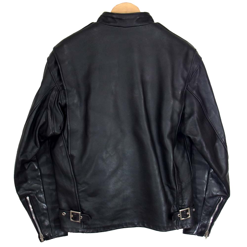 schott ショット シングル ライダース ライナー付き ブラック系 38【中古】