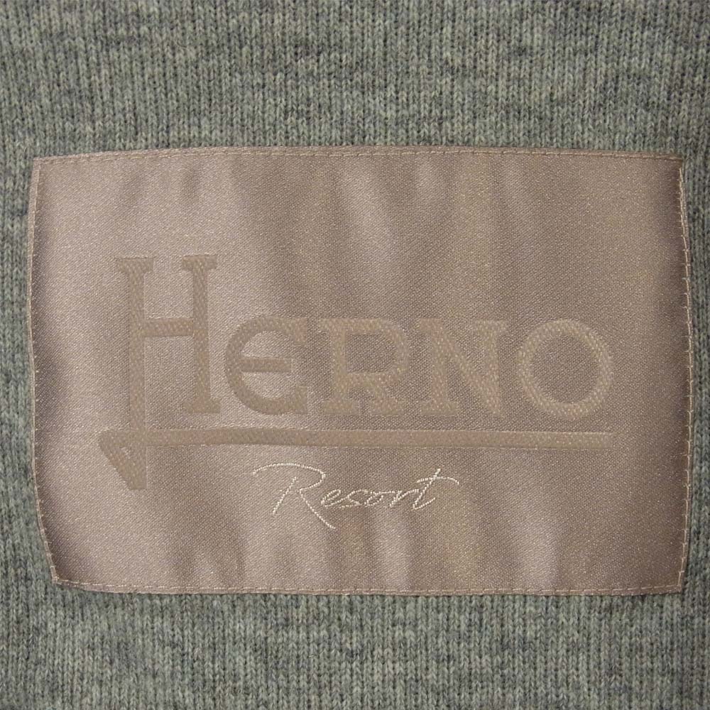 Herno ヘルノ Pl054UR Resort ダウン ウール パーカー ルーマニア製 グレー系 48【極上美品】【中古】