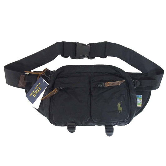 POLO RALPH LAUREN ポロ・ラルフローレン ウエストバッグ ブラック系 ONE【新古品】【未使用】【中古】