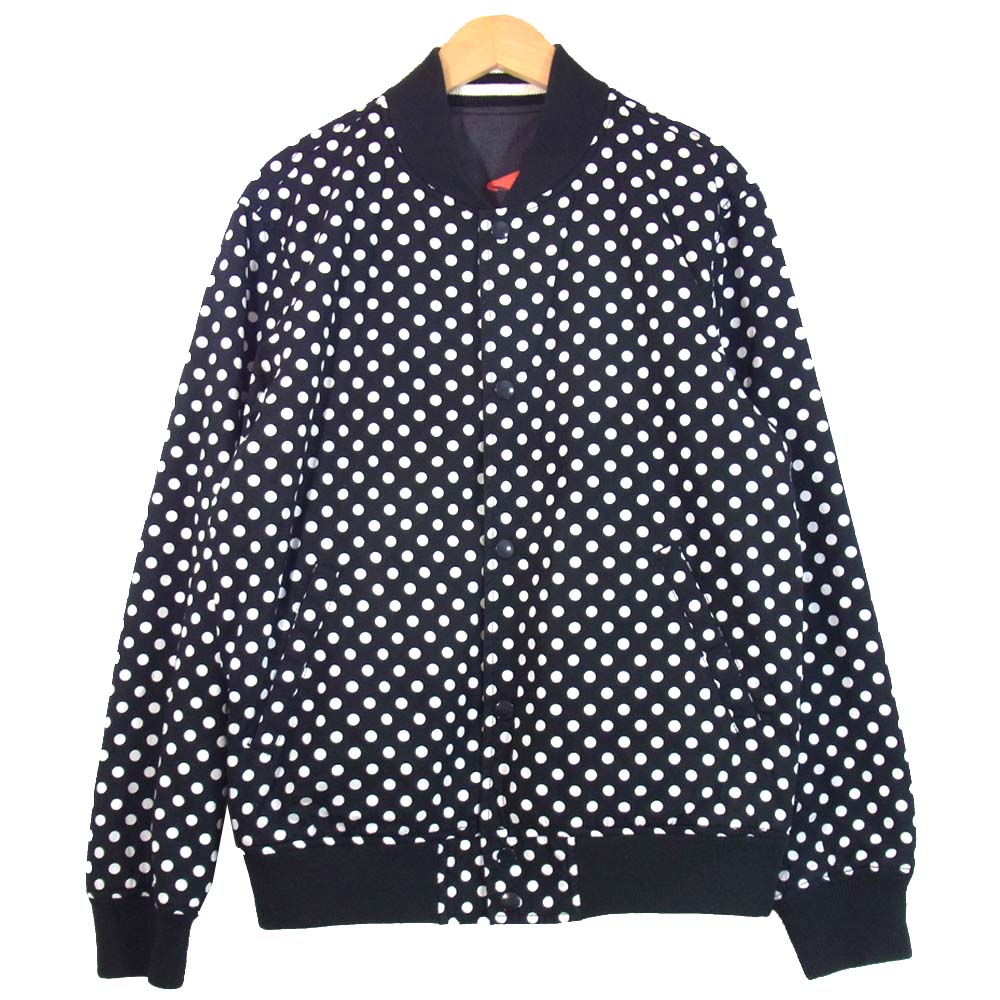 Supreme シュプリーム 14SS CDG コムデギャルソン Reversible Varsity Baseball Jacket リバーシブル ジャケット ブラック系 S【中古】