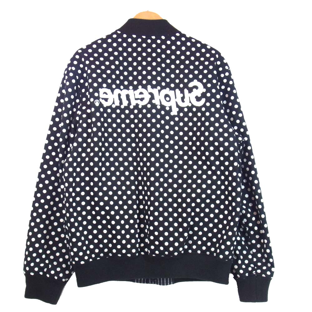 Supreme シュプリーム 14SS CDG コムデギャルソン Reversible Varsity Baseball Jacket リバーシブル ジャケット ブラック系 S【中古】