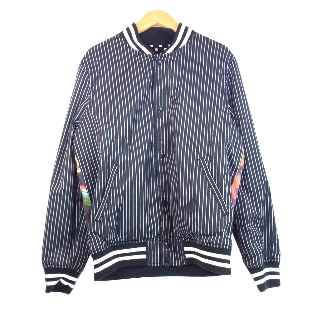 Supreme シュプリーム 14SS CDG コムデギャルソン Reversible Varsity Baseball Jacket リバーシブル ジャケット ブラック系 S【中古】