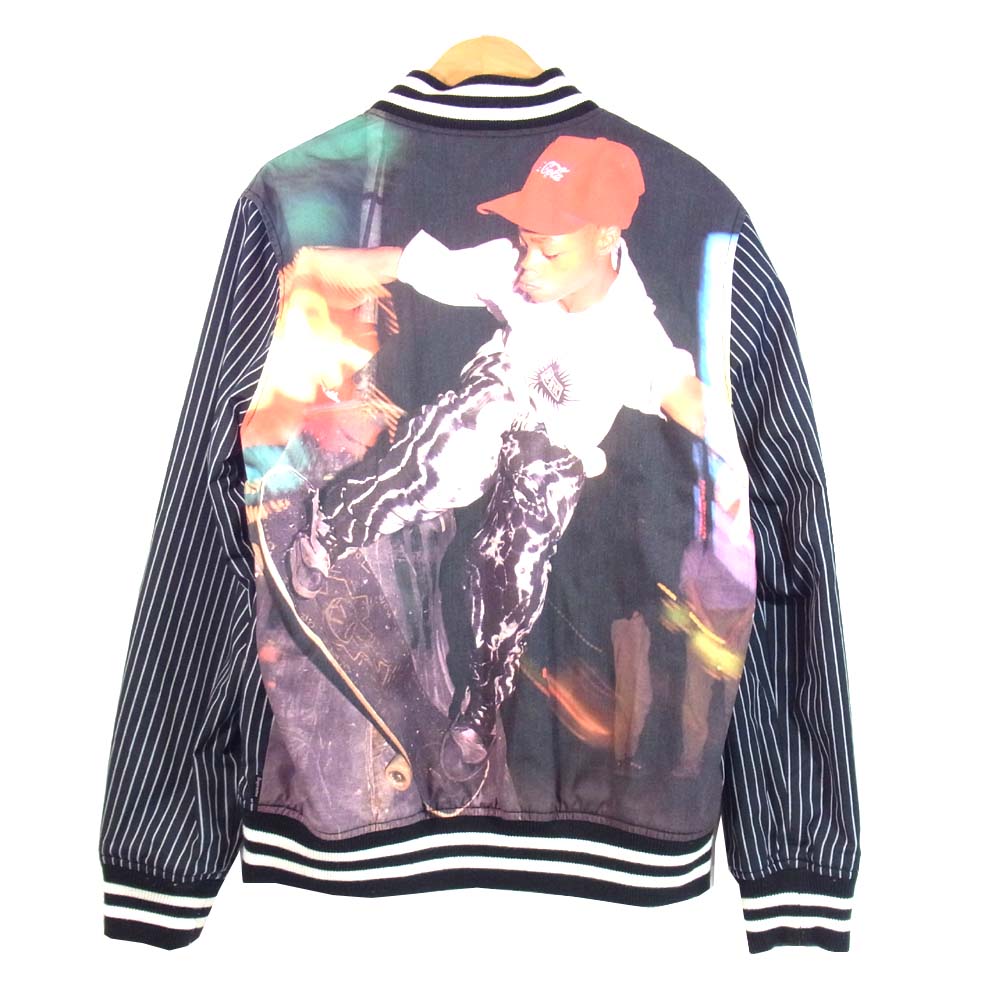 Supreme シュプリーム 14SS CDG コムデギャルソン Reversible Varsity Baseball Jacket リバーシブル ジャケット ブラック系 S【中古】