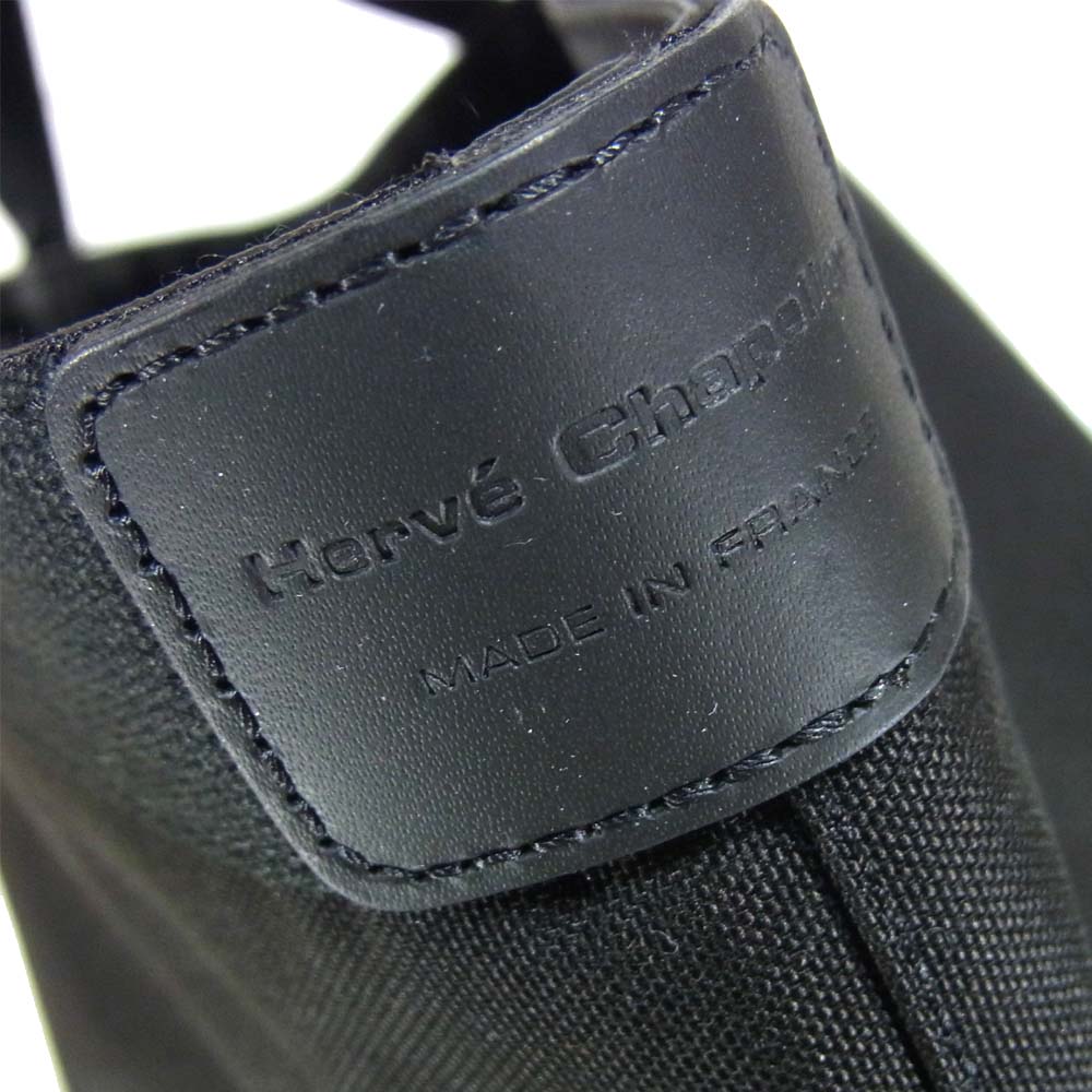 Herve Chapelier エルベ・シャプリエ 725C 舟形 トート L ノワール × ノワール × ノワール ブラック系【新古品】【未使用】【中古】