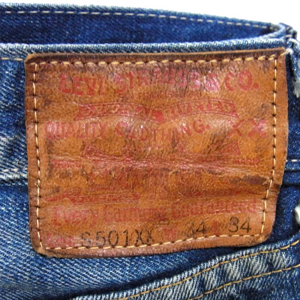 Levi's リーバイス 44501-0030 LVC ビンテージクロージング 日本製 44501 復刻 S501XX 大戦モデル デニムパンツ インディゴブルー系 34【中古】