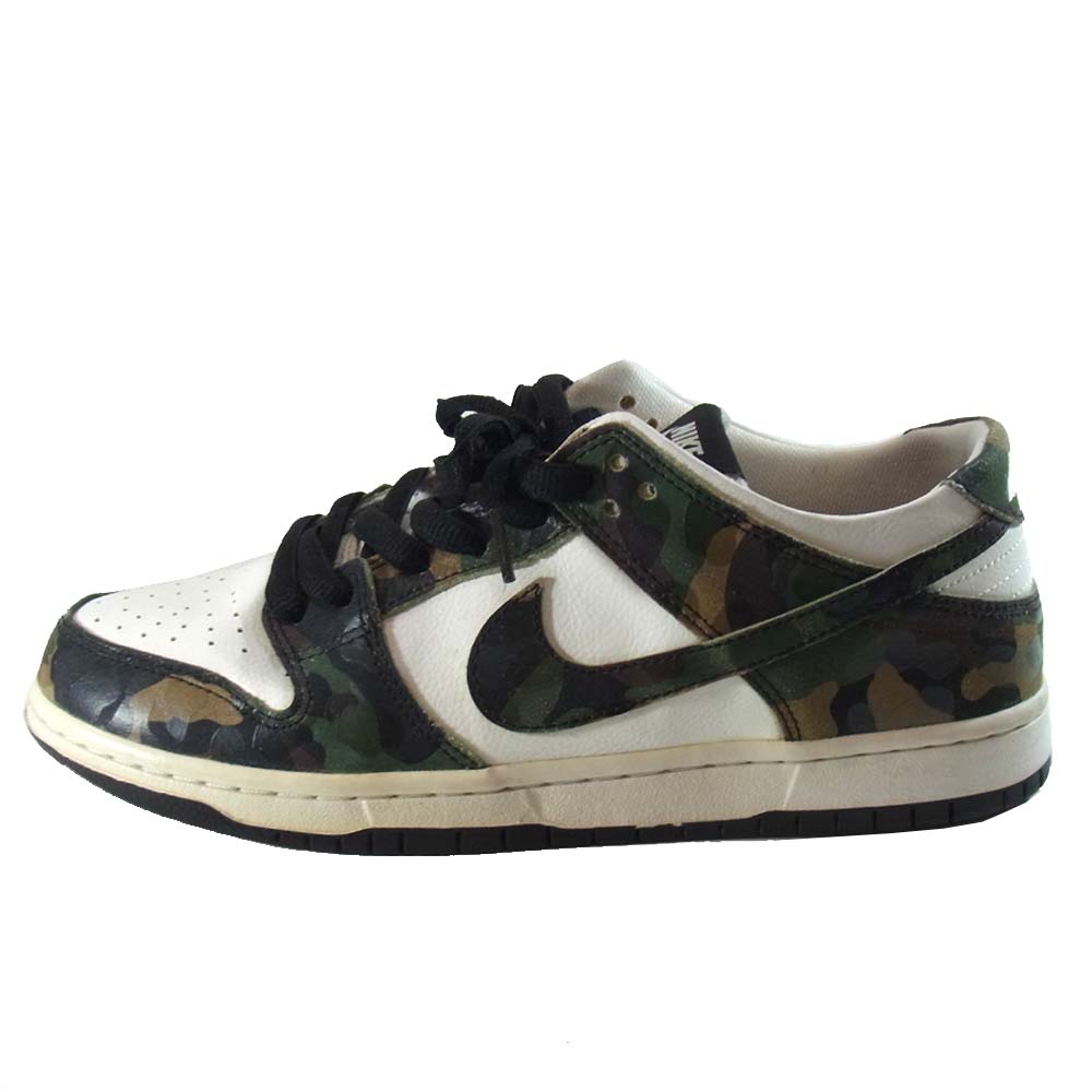 NIKE SB ナイキエスビー 854866-331 SB ZOOM DUNK LOW PRO ズーム ダンク ESスタンプ有 カーキ系 27㎝【中古】
