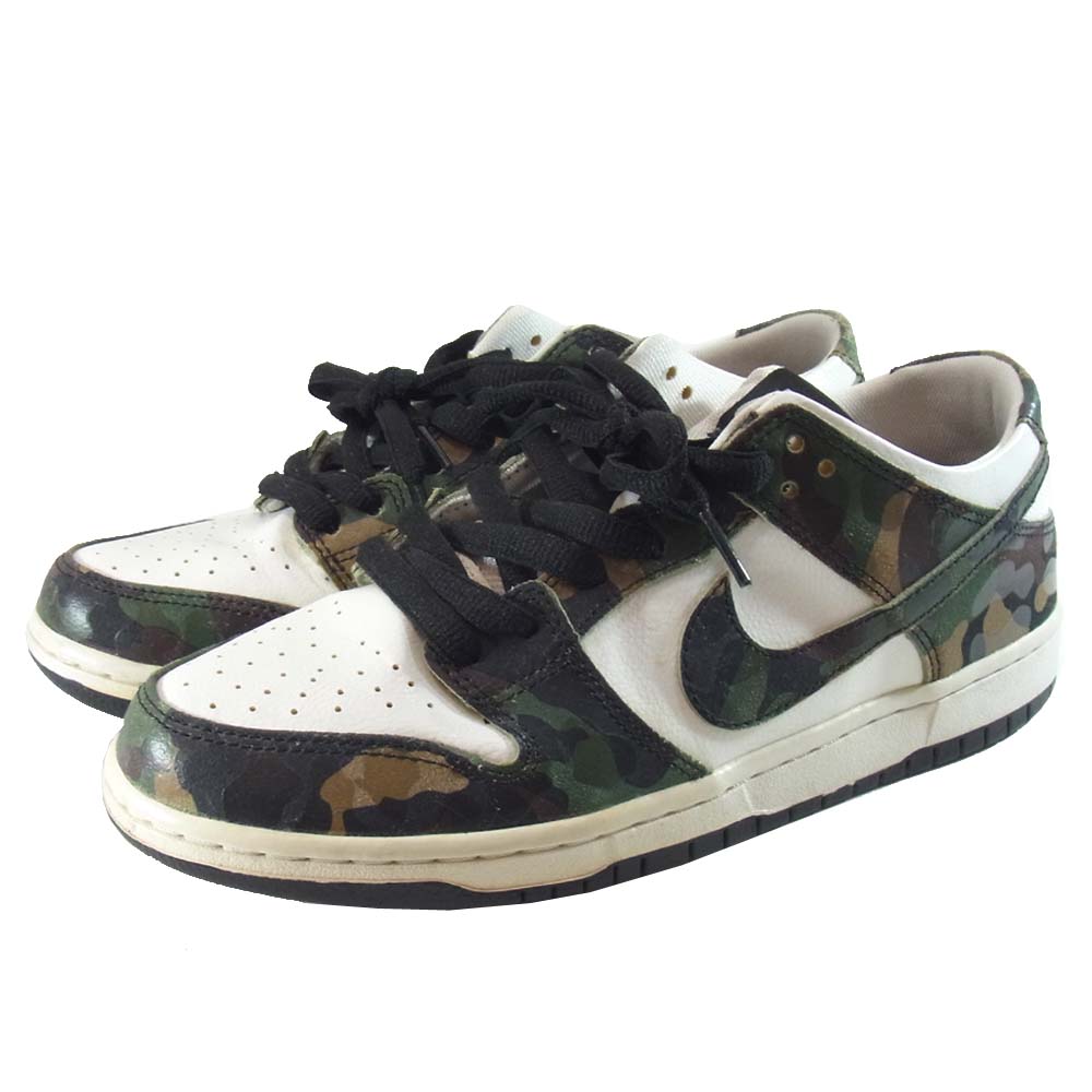 NIKE SB ナイキエスビー 854866-331 SB ZOOM DUNK LOW PRO ズーム ダンク ESスタンプ有 カーキ系 27㎝【中古】