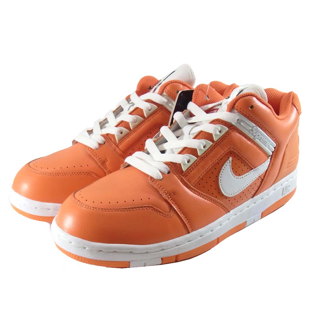 NIKE SB ナイキエスビー AA0871-818 ×Sureme シュプリーム エアフォース スニーカー ESスタンプ有 オレンジ系 27cm【中古】