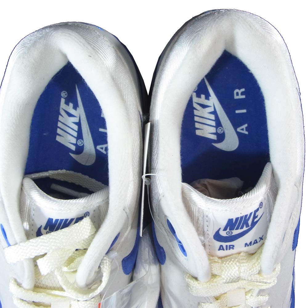 NIKE ナイキ 908375-102 AIR MAX 1 ANNIVERSARY エアマックス アニバーサリー ESスタンプ有 白×青 26.5㎝【新古品】【未使用】【中古】