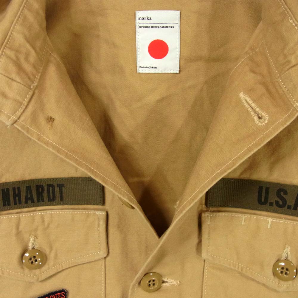 marka マーカ J.L. UTILITY SHIRTS JL ジョンレノン ユーティリティ シャツ パーカー ベージュ系 1【中古】