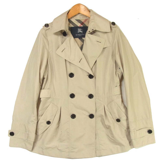BURBERRY バーバリー B1A04-765-40 撥水加工 ショート トレンチコート ポリエステル 中国製 ベージュ系 38【中古】