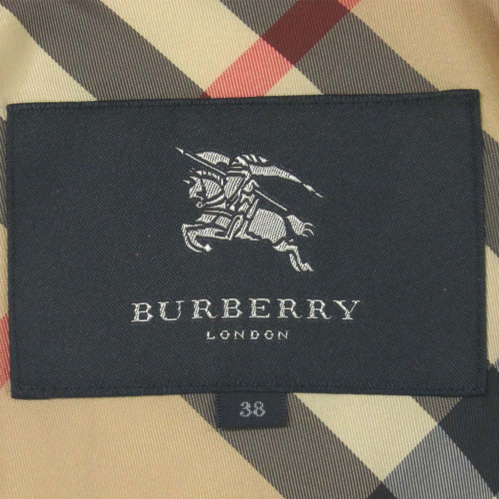 BURBERRY バーバリー B1A04-765-40 撥水加工 ショート トレンチコート ポリエステル 中国製 ベージュ系 38【中古】