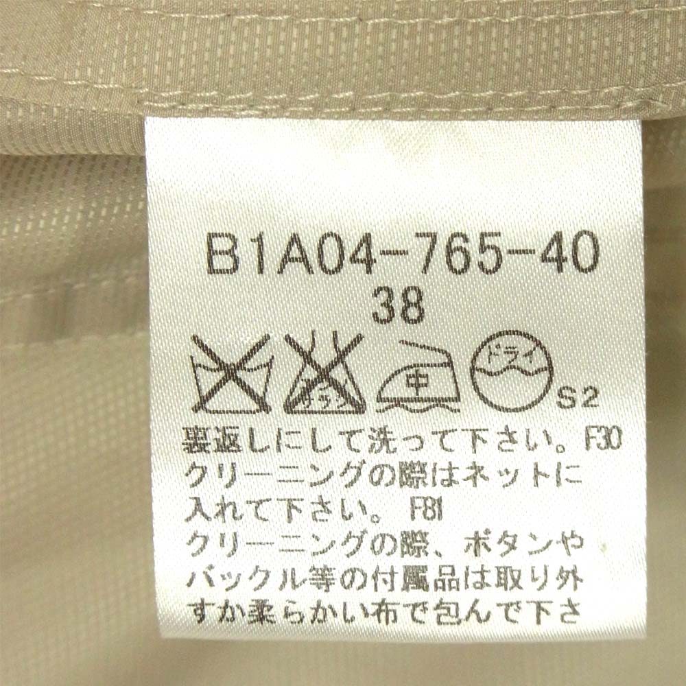 BURBERRY バーバリー B1A04-765-40 撥水加工 ショート トレンチコート ポリエステル 中国製 ベージュ系 38【中古】
