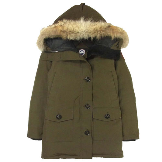 CANADA GOOSE カナダグース 2603JL 国内正規品 BRONTE PARKA ブロンテ パーカ ダウン ジャケット カーキ系 M【中古】