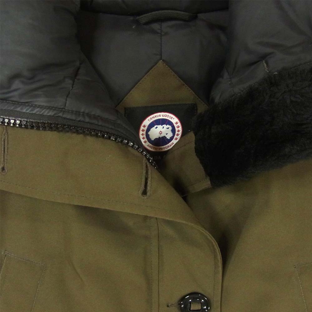 CANADA GOOSE カナダグース 2603JL 国内正規品 BRONTE PARKA ブロンテ パーカ ダウン ジャケット カーキ系 M【中古】
