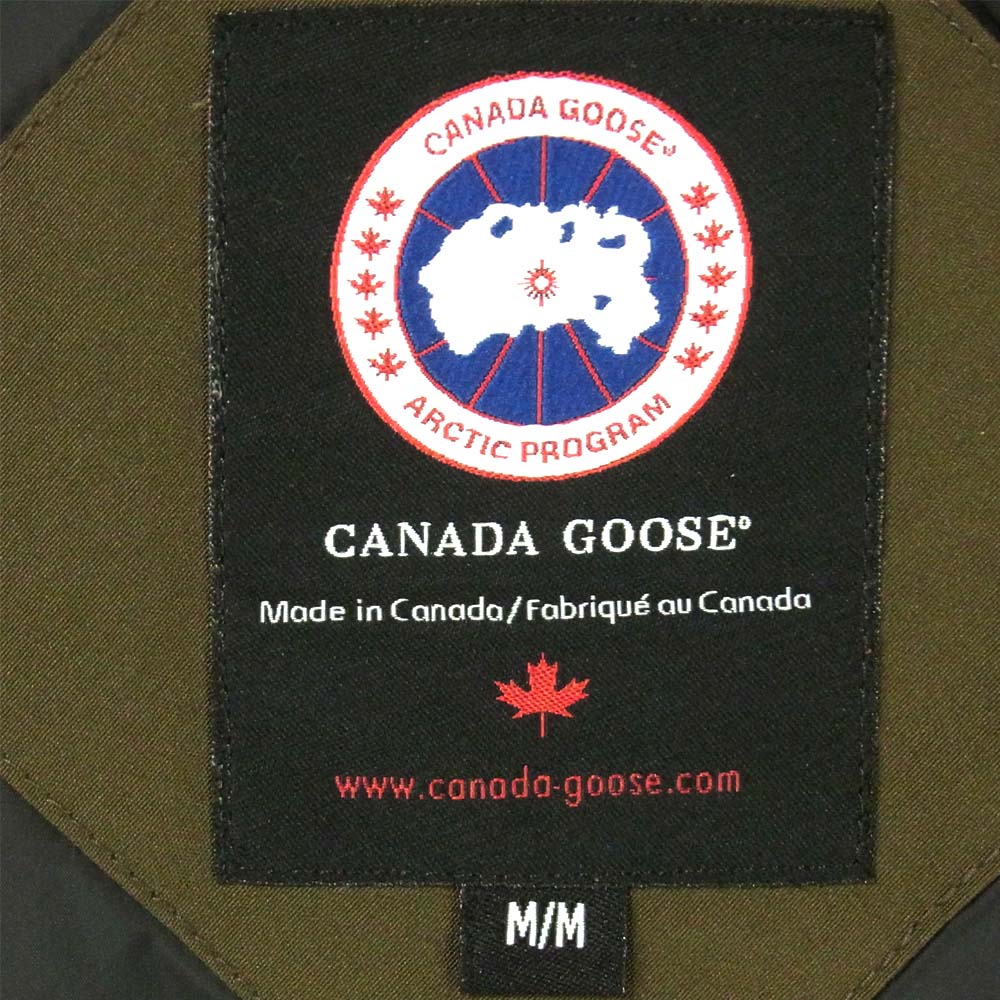 CANADA GOOSE カナダグース 2603JL 国内正規品 BRONTE PARKA ブロンテ パーカ ダウン ジャケット カーキ系 M【中古】