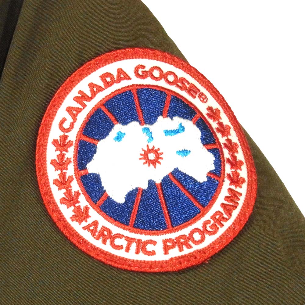 CANADA GOOSE カナダグース 2603JL 国内正規品 BRONTE PARKA ブロンテ パーカ ダウン ジャケット カーキ系 M【中古】
