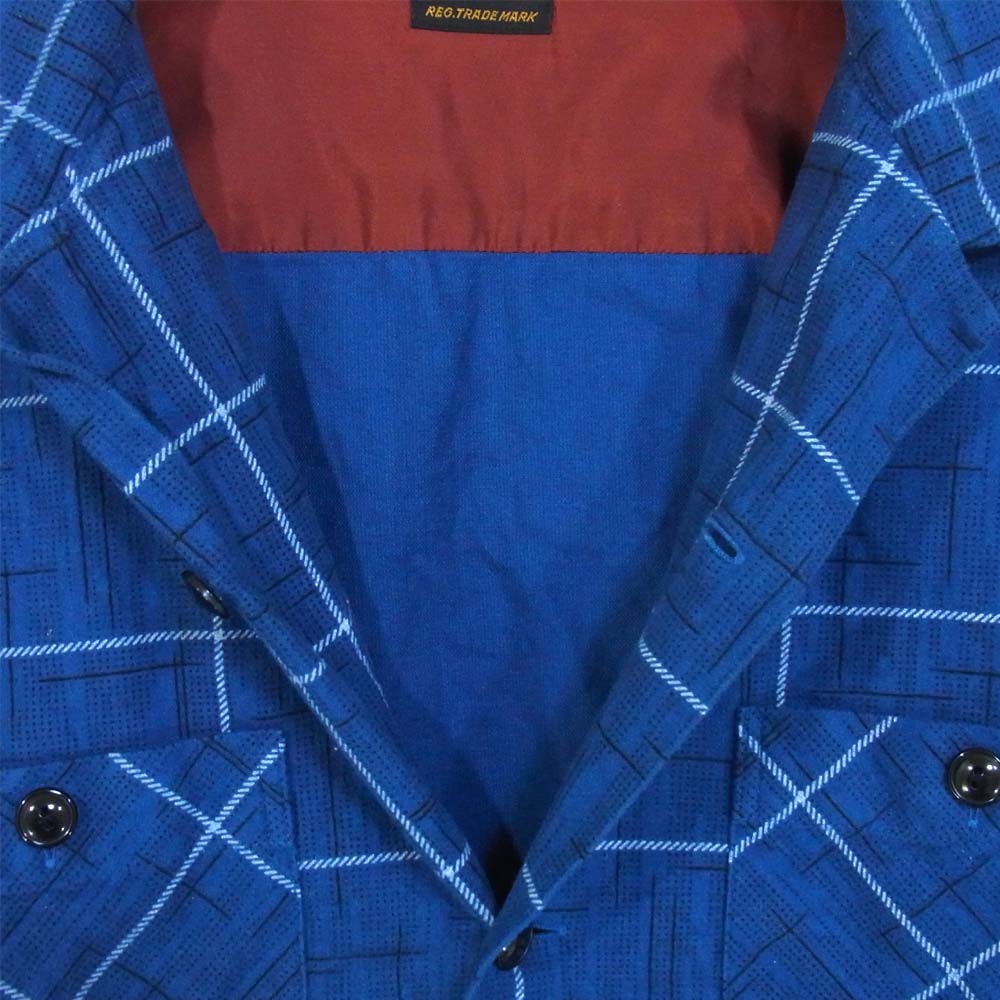 TENDERLOIN テンダーロイン T-PRINT FLANNEL SHT プリント フランネル シャツ ブルー系 M【中古】