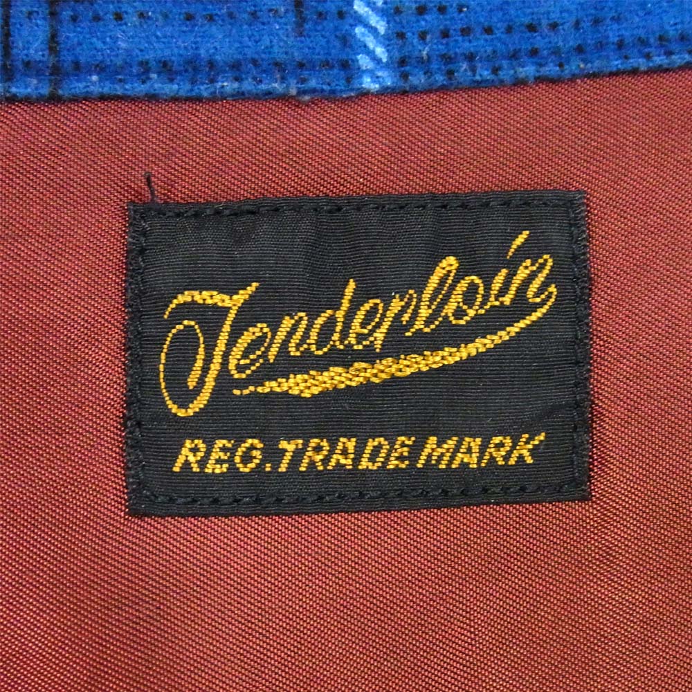 TENDERLOIN テンダーロイン T-PRINT FLANNEL SHT プリント フランネル シャツ ブルー系 M【中古】