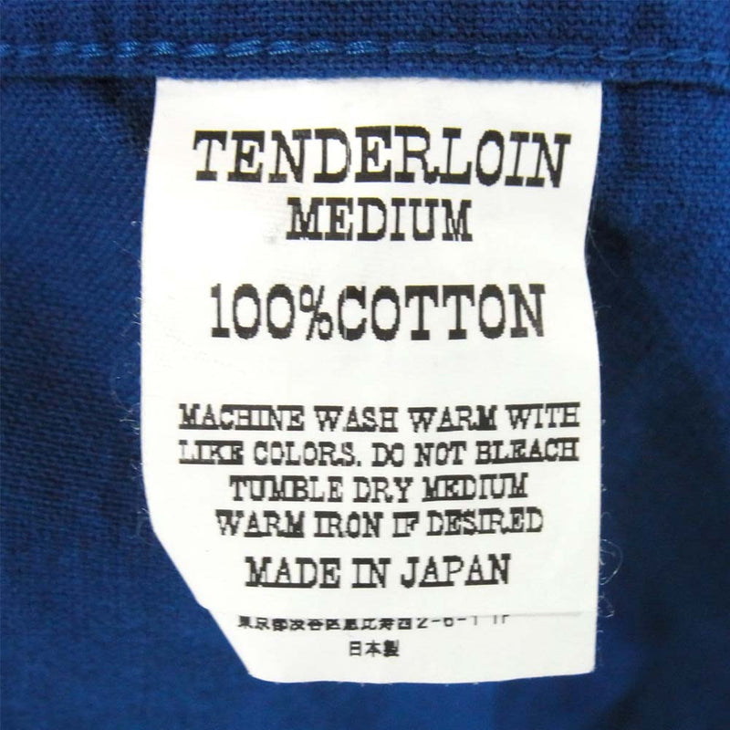 TENDERLOIN テンダーロイン T-PRINT FLANNEL SHT プリント フランネル シャツ ブルー系 M【中古】
