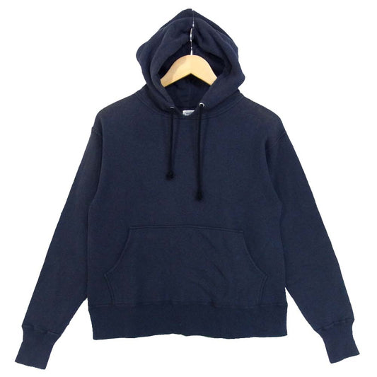 TENDERLOIN テンダーロイン T-PARKA フード ロゴ ネイビー系 S【中古】