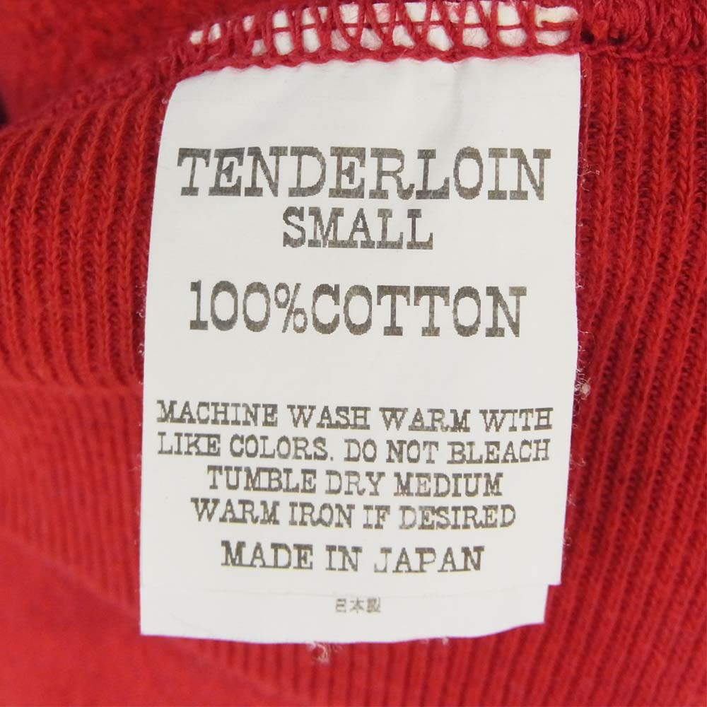 TENDERLOIN テンダーロイン 17SS T-PARKA ALLMAN LS.SHIRT CHAMBRAY ジップ フード レッド系 S【中古】