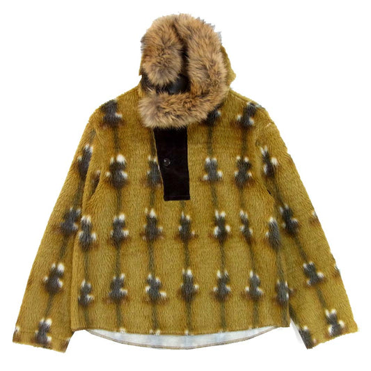 TENDERLOIN テンダーロイン T-D2 FOX ファー付 プルオーバー ボア ライトブラウン系 S【中古】