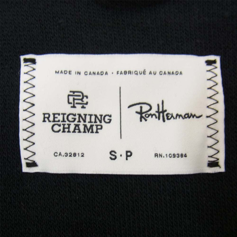 Ron Herman ロンハーマン RC-3601 REIGNING CHAMP レイニングチャンプ ジップ パーカー ブラック系 S/P【中古】