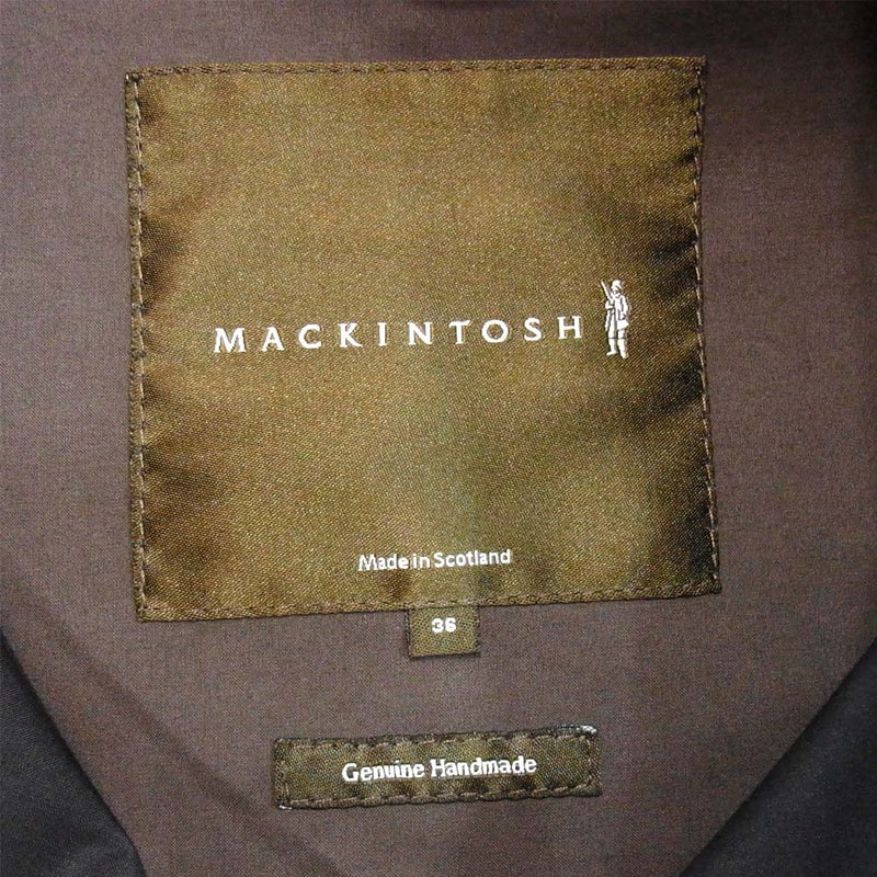 Mackintosh マッキントッシュ 英国製 ゴム引き コート ブラック系 36【中古】