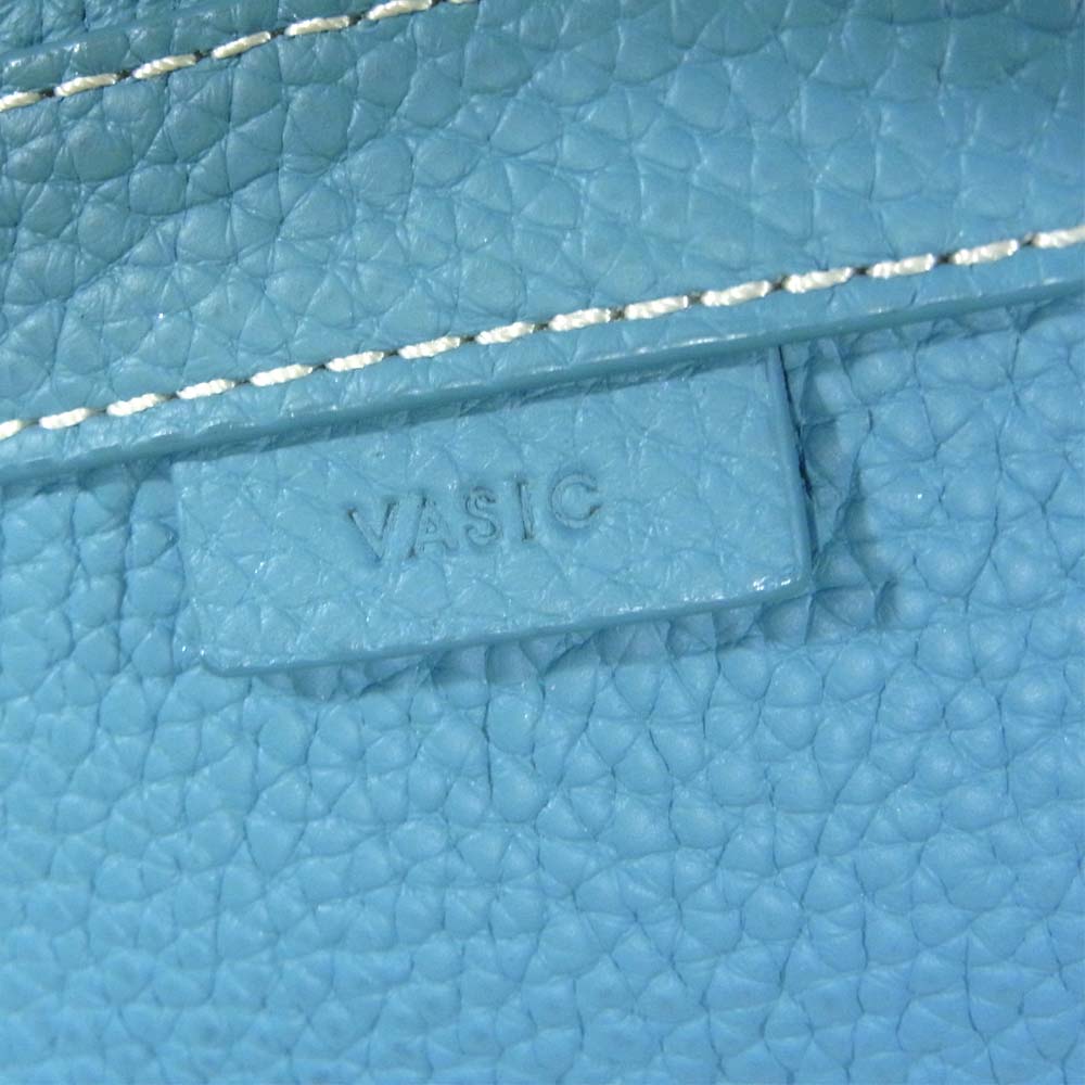 VASIC  Bond Mini ボンド ミニ レザー バック ライトブルー系【美品】【中古】