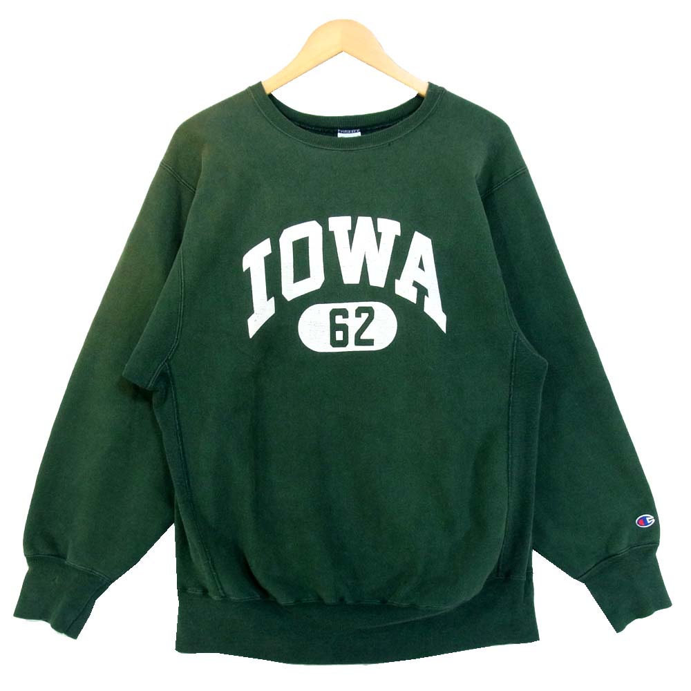 Champion チャンピオン リバースウィーブ スウェット グリーン系 XL【中古】