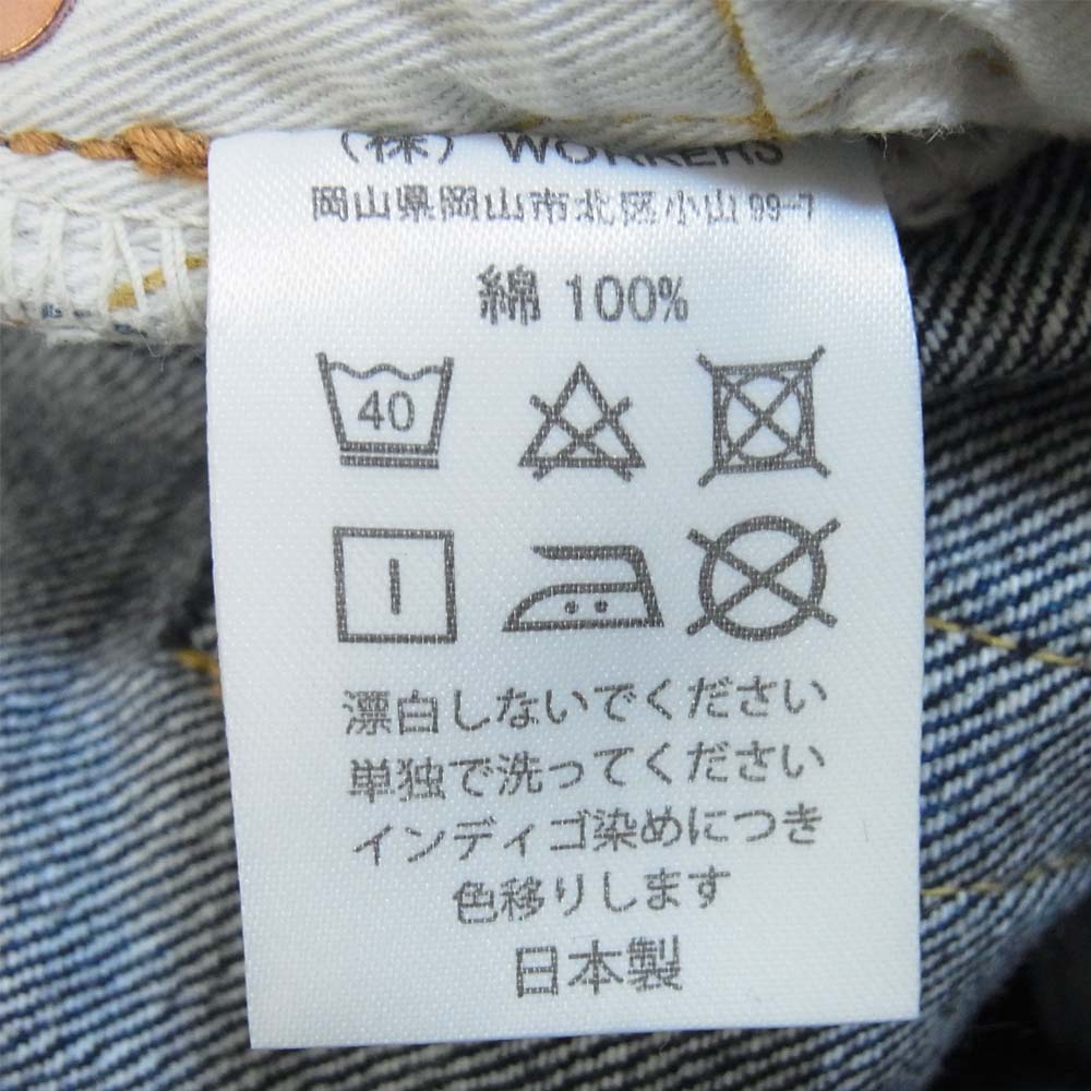 WORKERS 801 ストレート デニム インディゴブルー系 29【中古】