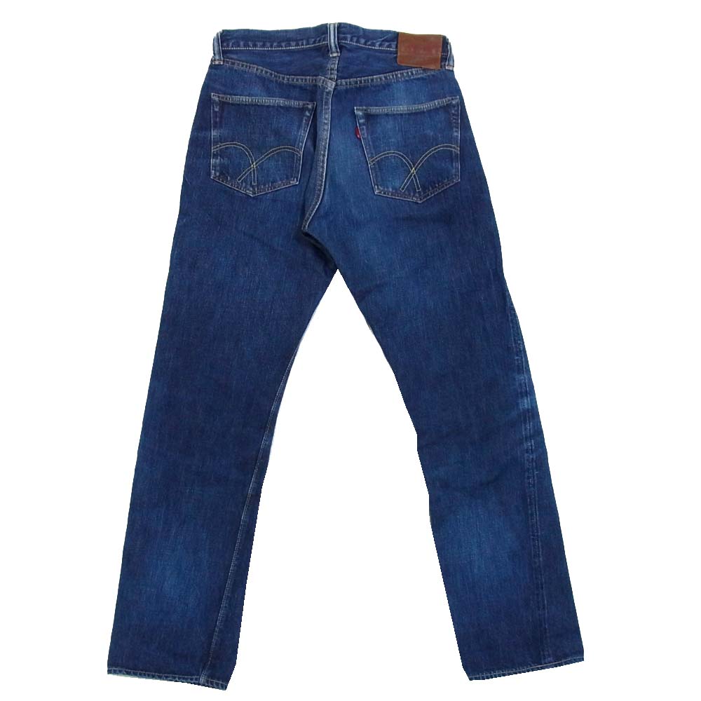 FULLCOUNT フルカウント 1101 レザー パッチ ストレート デニム インディゴブルー系 29【中古】
