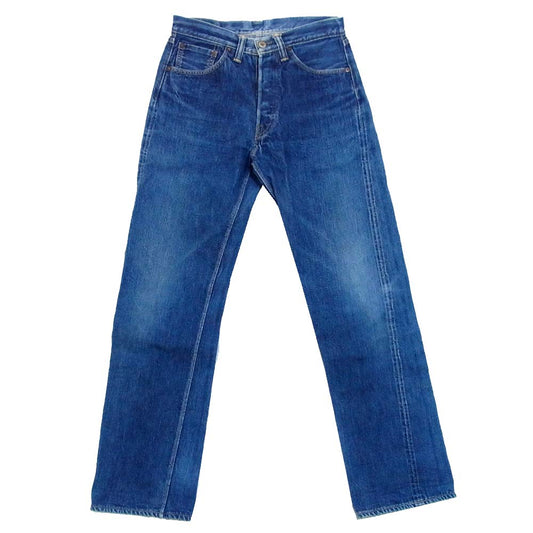 WAREHOUSE ウエアハウス 1001XX 牛パッチ ボタンフライ デニム インディゴブルー系 29【中古】