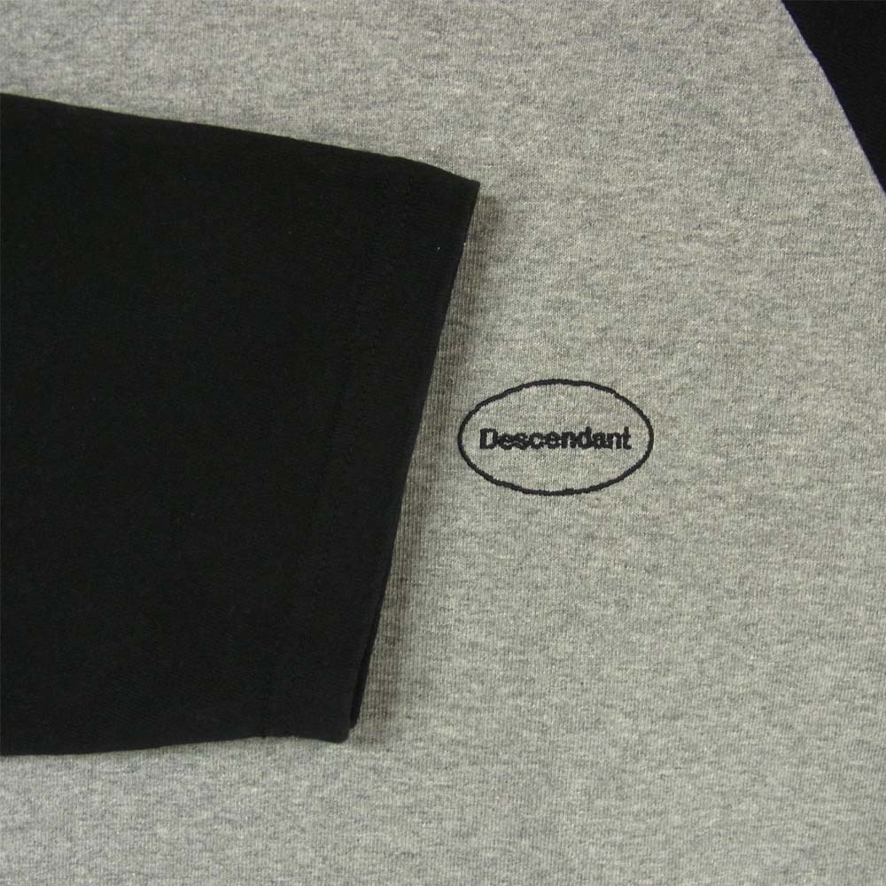 DESCENDANT ディセンダント 20SS 201ATDS-CSM13 TWO BIT B.B SS ベースボール カットソー グレー系 ブラック系 3【極上美品】【中古】