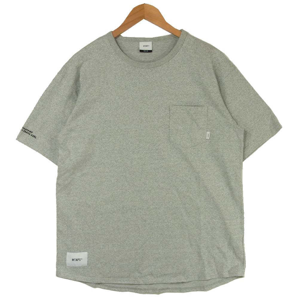 WTAPS ダブルタップス 181ATDT-CSM03 BLANK SS GPS 03 ブランク 半袖 Tシャツ グレー系 M【極上美品】【中古】