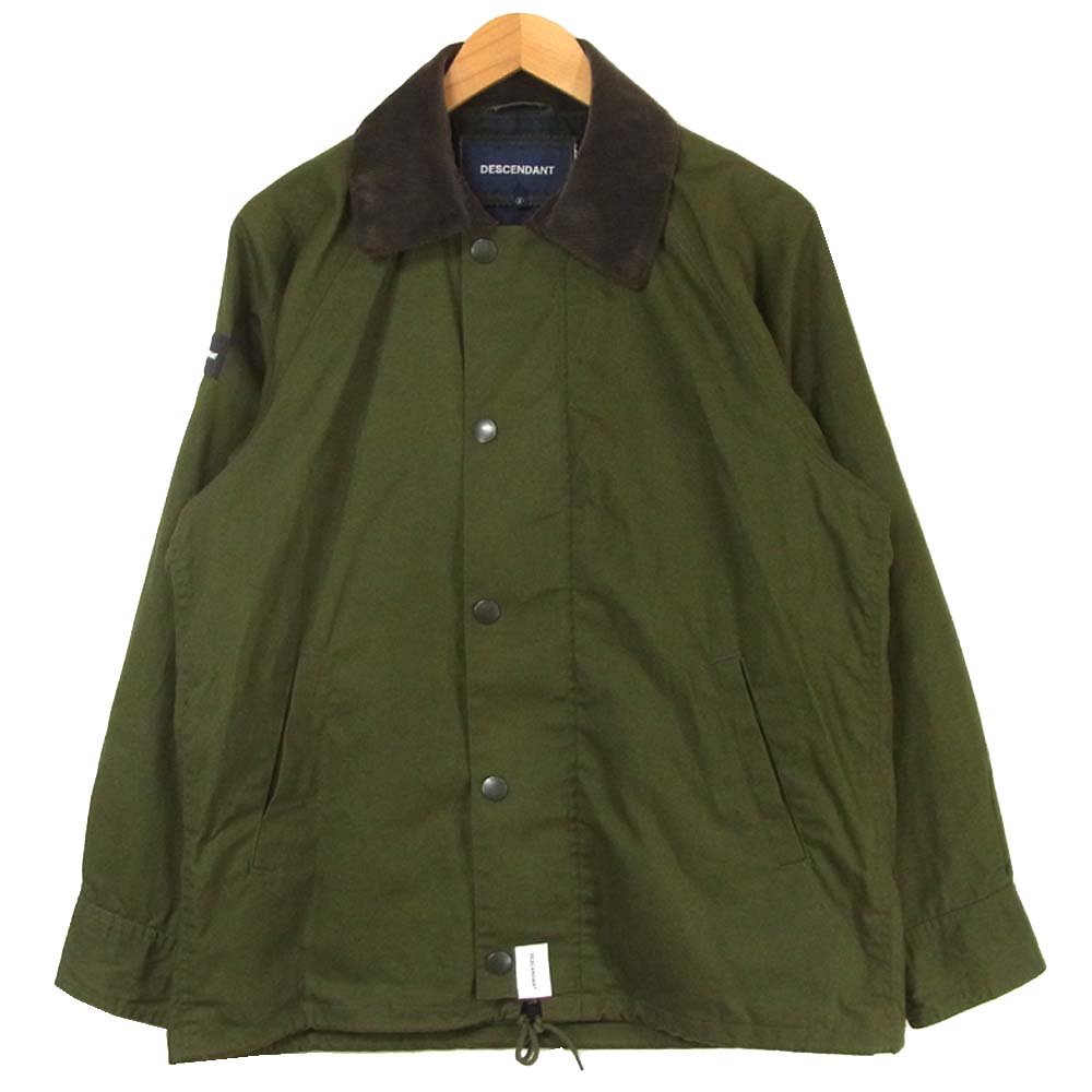 DESCENDANT ディセンダント 19SS 191TQDS-JKM01 M/OD GAME SOUTIEN COLLAR COAT コーデュロイカラー ステンカラー カーキ系 M【極上美品】【中古】