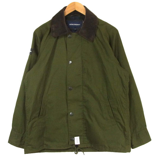 DESCENDANT ディセンダント 19SS 191TQDS-JKM01 M/OD GAME SOUTIEN COLLAR COAT コーデュロイカラー ステンカラー カーキ系 M【極上美品】【中古】