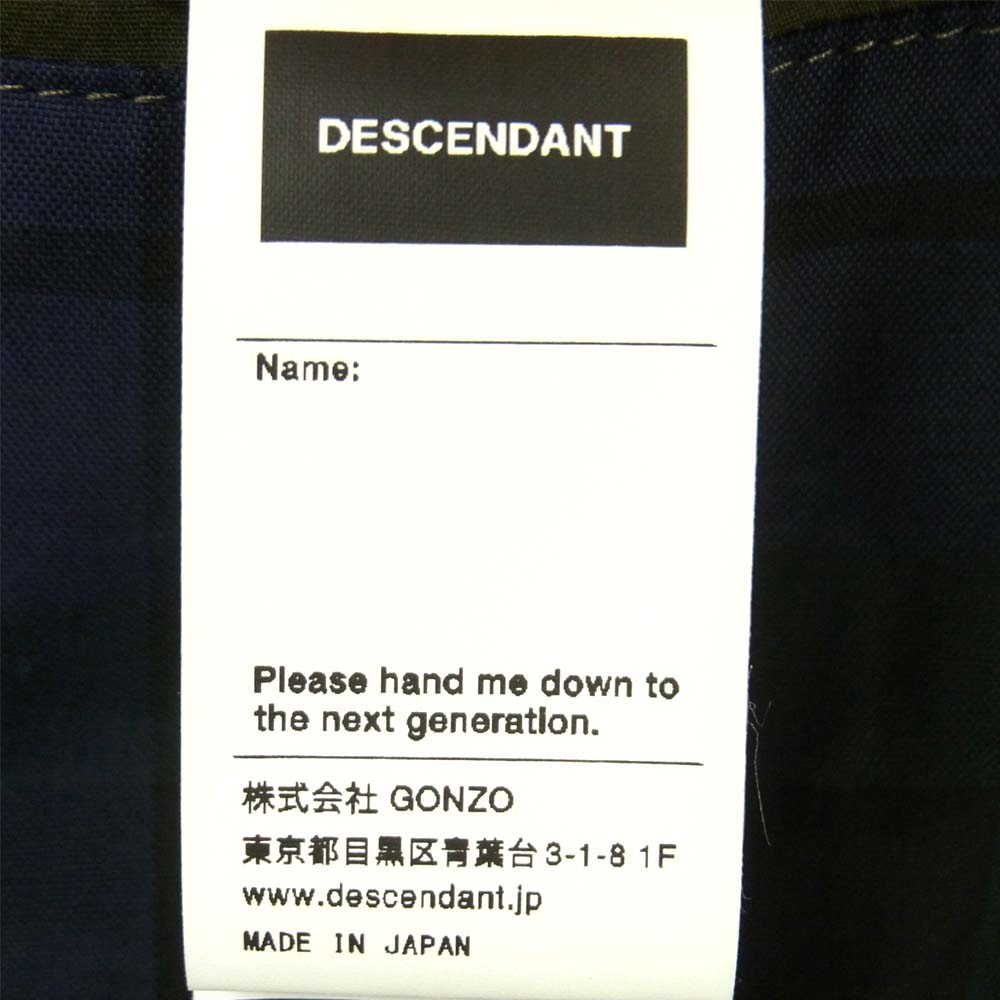 DESCENDANT ディセンダント 19SS 191TQDS-JKM01 M/OD GAME SOUTIEN COLLAR COAT コーデュロイカラー ステンカラー カーキ系 M【極上美品】【中古】