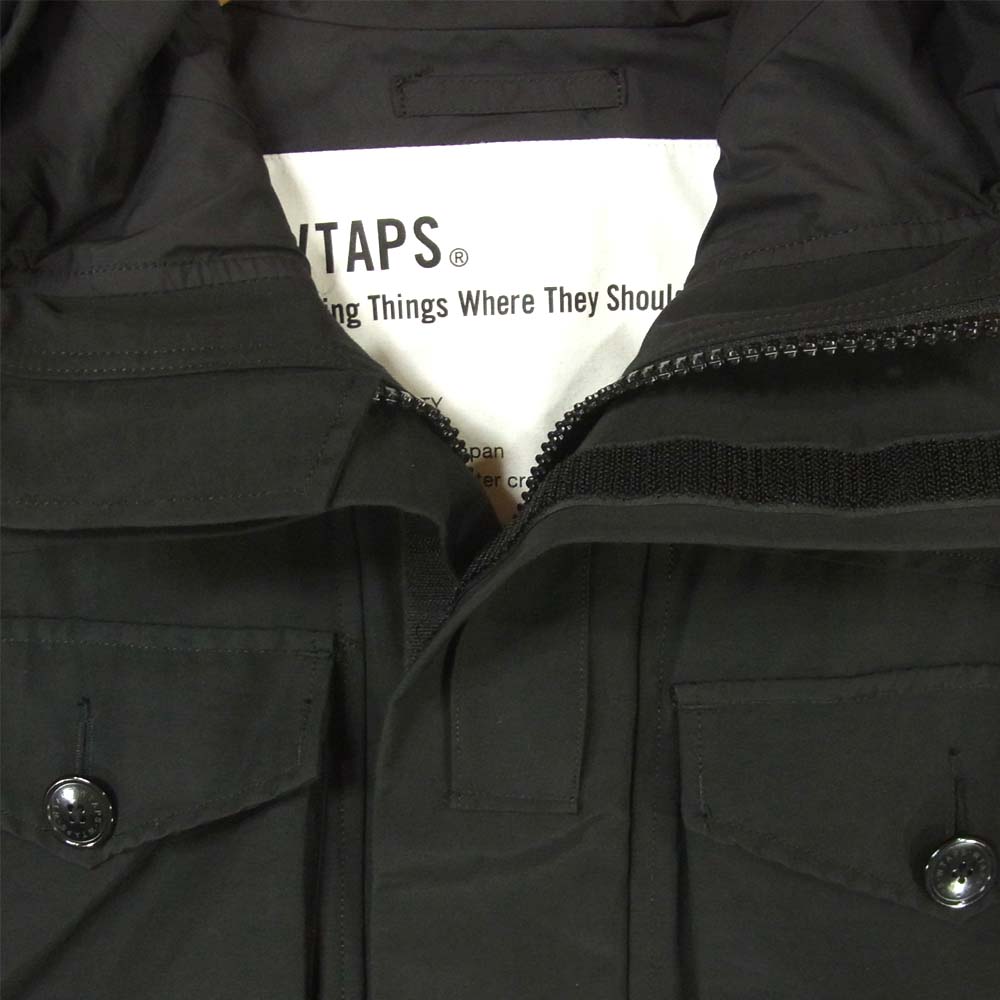 WTAPS ダブルタップス 16AW 162GWDT-JKM02 EX33 PARASMOCK パラスモック ジャケット ブラック系 M【極上美品】【中古】