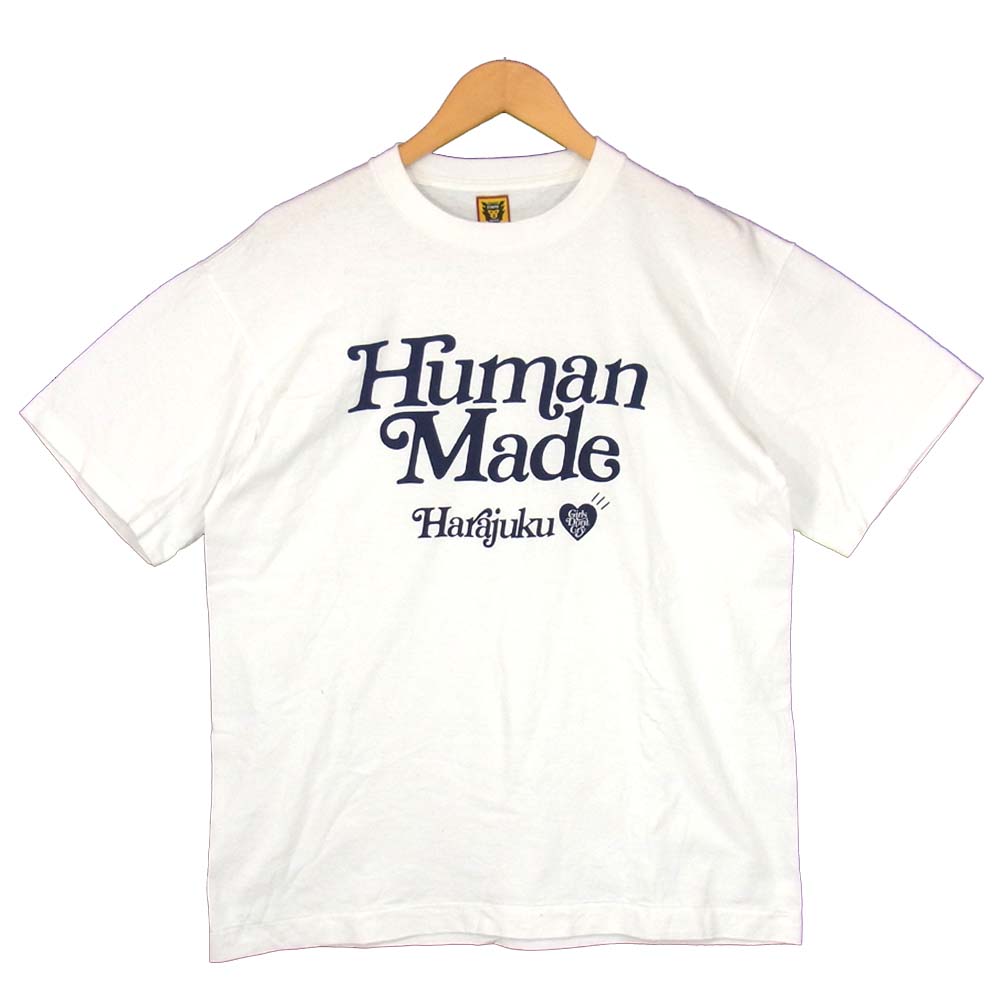 HUMAN MADE ヒューマンメイド 20SS Girls Don't Cry HARAJUKU 半袖 プリント Tシャツ ホワイト系 M【中古】