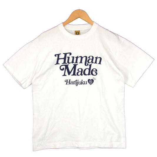 HUMAN MADE ヒューマンメイド 20SS Girls Don't Cry HARAJUKU 半袖 プリント Tシャツ ホワイト系 M【中古】