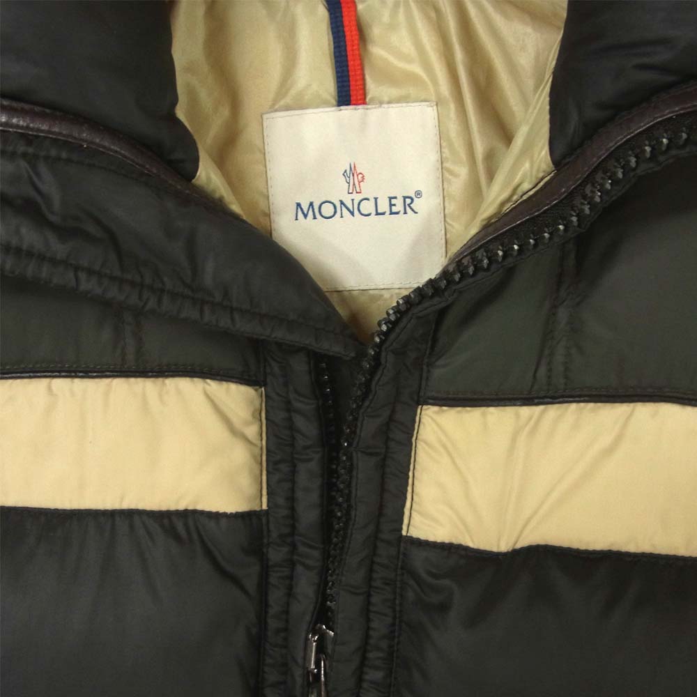 MONCLER モンクレール Z4HJ195 フルジップ ダウン ジャケット ブラック系 00【中古】